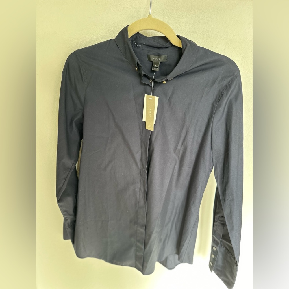 Jcrew navy cotton top